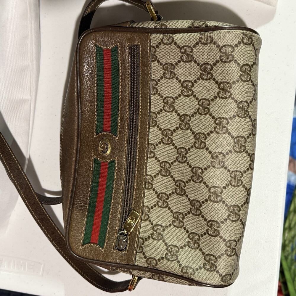 Vintage Gucci GG canvas/web shoulder bags